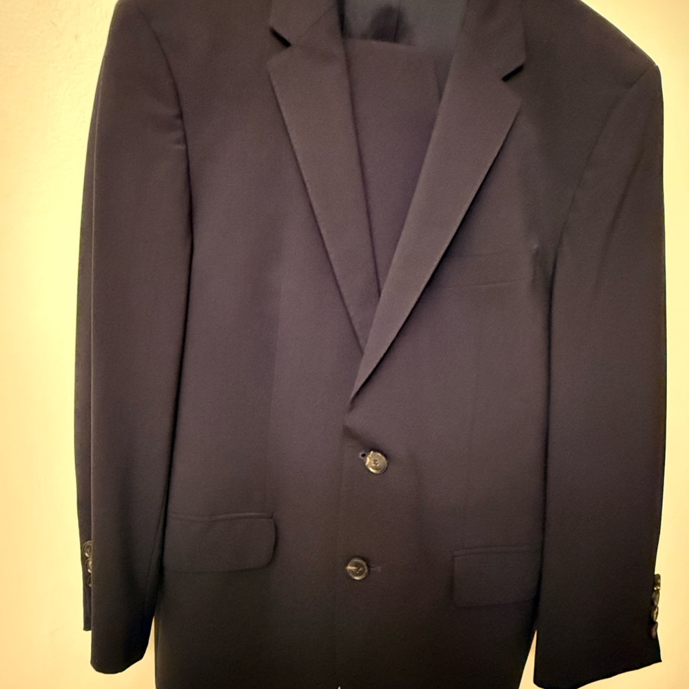 Boss Men's Navy Two-Button Sport Coat